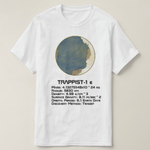 TRAPPIST-1 e Technical Data T-Shirt