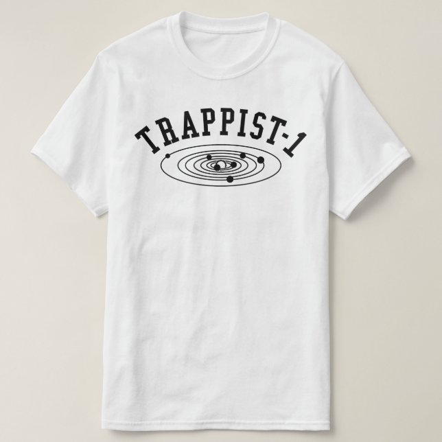 TRAPPIST-1 Planets T-Shirt (Design Front)