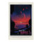 TRAPPIST-1 System Planet 1e retro space tourism ad