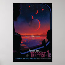 TRAPPIST-1e Exoplanet Poster
