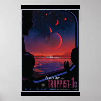 TRAPPIST-1e Exoplanet Poster