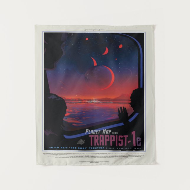 TRAPPIST-1e Small Tapestry (Front)