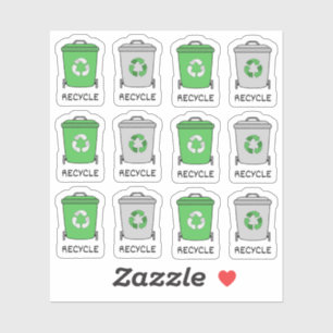 Trash Bins Recycling Icons Garbage Bujo Planner