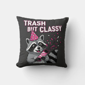 Trash But Classy – Party Raccoon Holiday Edition Cushion
