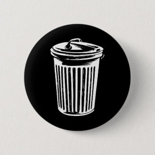 Trash Can Halloween Costume Garge Can Trashcan Cos 6 Cm Round Badge