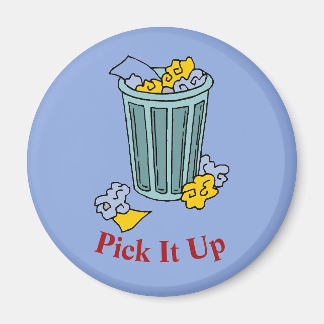 Trash Can  Icon Magnet (Front)