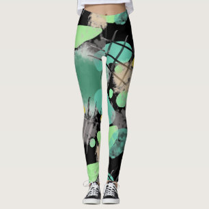 Trash Dive Modern Abstract Leggings