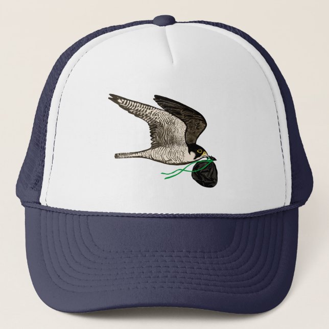 Trash Falcons Official Trucker Hat - Deep Blue (Front)