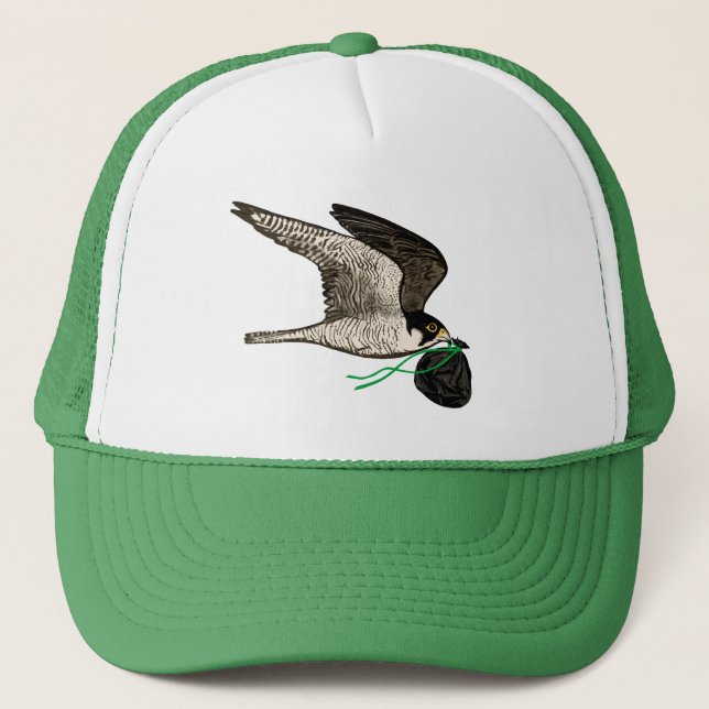Trash Falcons Trucker Hat - Oakland Green! (Front)