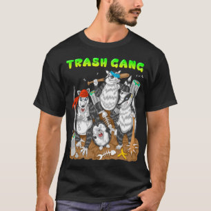 Trash gang racoon and opossum T-Shirt