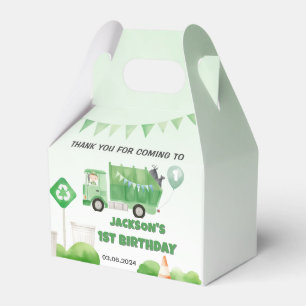 Trash Garbage Truck 1st Birthday Party Favour Box