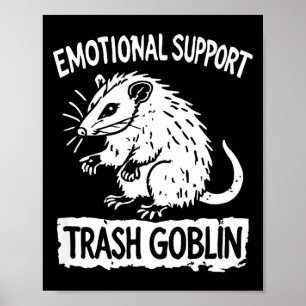 Trash Goblin Ssum Emotional Suprt Funny Meme Poster