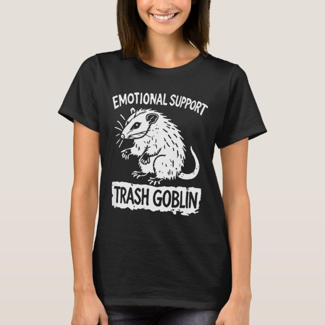 Trash Goblin Ssum Emotional Suprt Funny Meme  T-Shirt (Front)