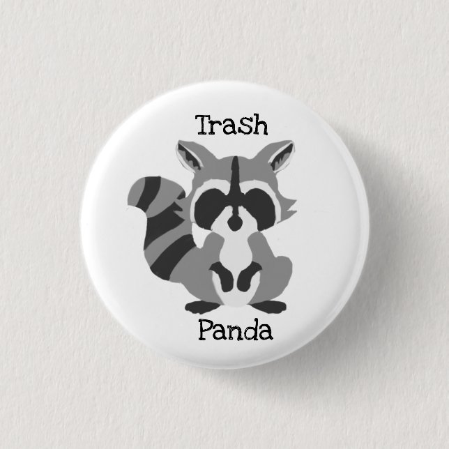 Trash Panda 3 Cm Round Badge (Front)