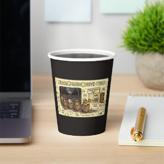 Trash Panda Coffee Drive-thru | Racoon Co Paper Cups