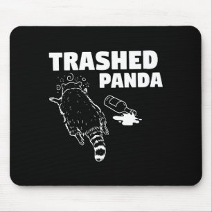 Trash Panda Drunk Racoon Funny Racoon Animal Lover Mouse Mat