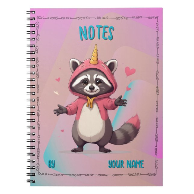 Trash Panda Notebook - Notebook - Customizable (Front)