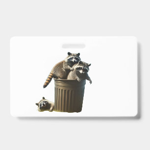 Trash Pandas Party ID Badge