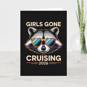 Trash Raccoon Girls Gone Cruising 2026 Cruise Vaca Card