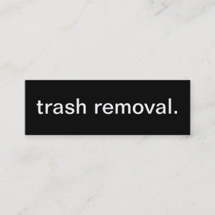Trash Removal Business Card
