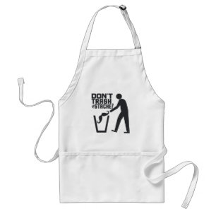 Trash Stache apron - choose style & colour