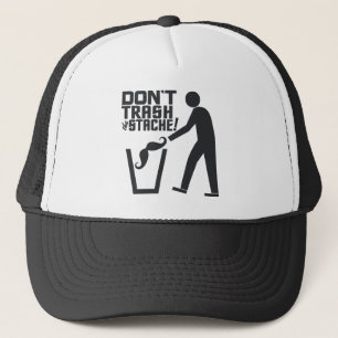 Trash Stache hat