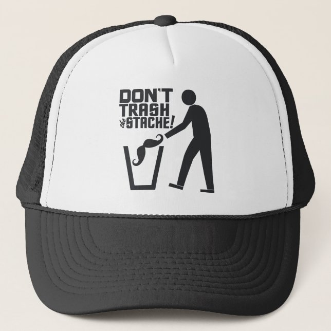 Trash Stache hat (Front)