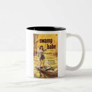 TRASH-Swamp-Babe Two-Tone Coffee Mug