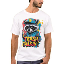 Trash Talkin' Racoon Street Art