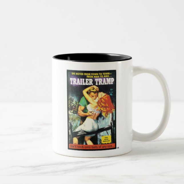TRASH-Trailer-Tramp Two-Tone Coffee Mug (Right)