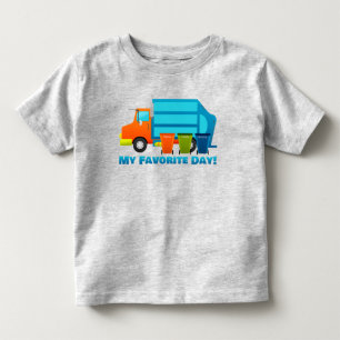 Trash Truck and Garbage Cans Boys & Girls Toddler T-Shirt