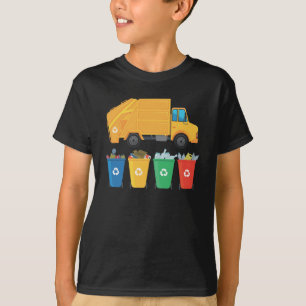 Trash Truck Garbage Recycling Waste Management Car T-Shirt