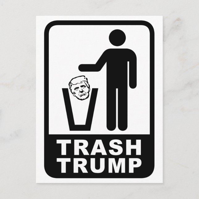 trash trump postcard (Front)