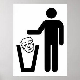 trash trump poster