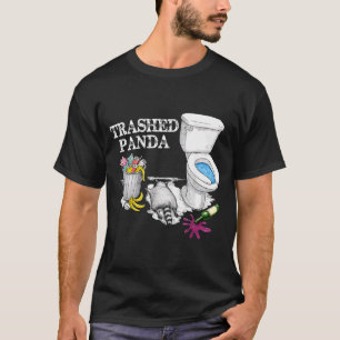 Trashed Panda Drunk Racoon Party Animal Meme Funny T-Shirt