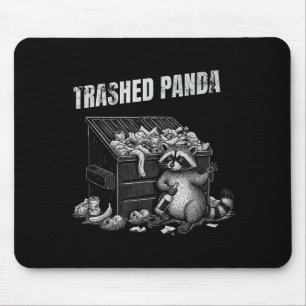 Trashed Panda Funny Drunk Racoon Cool Animals Grap Mouse Mat