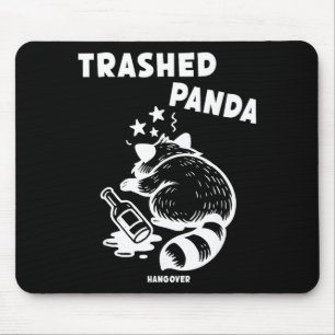 Trashed Panda Hangover Social Media Crazy Drunk Ra Mouse Mat