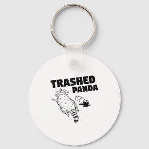 Trashed Panda  Key Ring