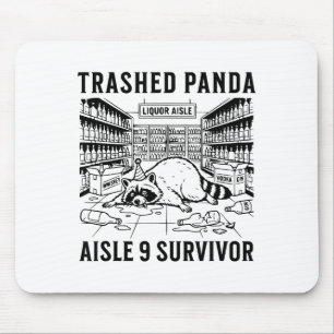 Trashed Panda Liquore Funny Hangover Crazy Drunk R Mouse Mat