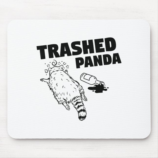 Trashed Panda  Mouse Mat (Front)