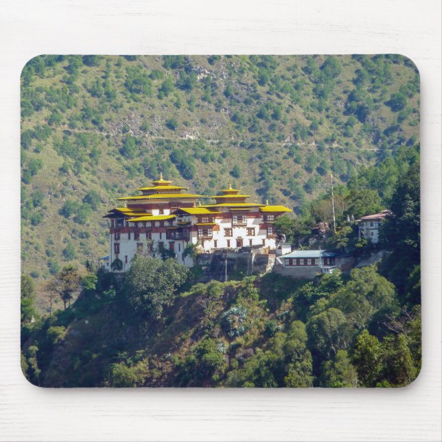 Trashigang Dzong - Eastern Bhutan Mouse Mat (Front)