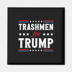 Trashmen For Trump 2024 Funny Election Garbageman  Magnet