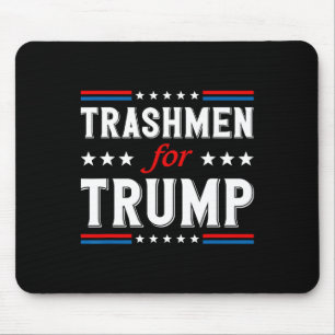 Trashmen For Trump 2024 Funny Election Garbageman  Mouse Mat