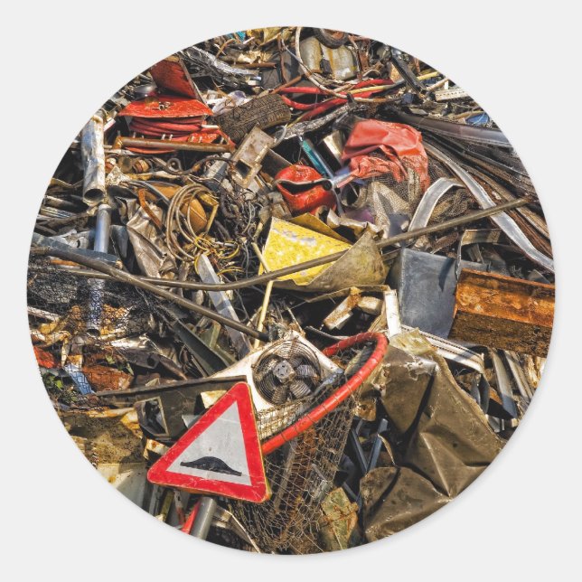 Trashy! Classic Round Sticker (Front)