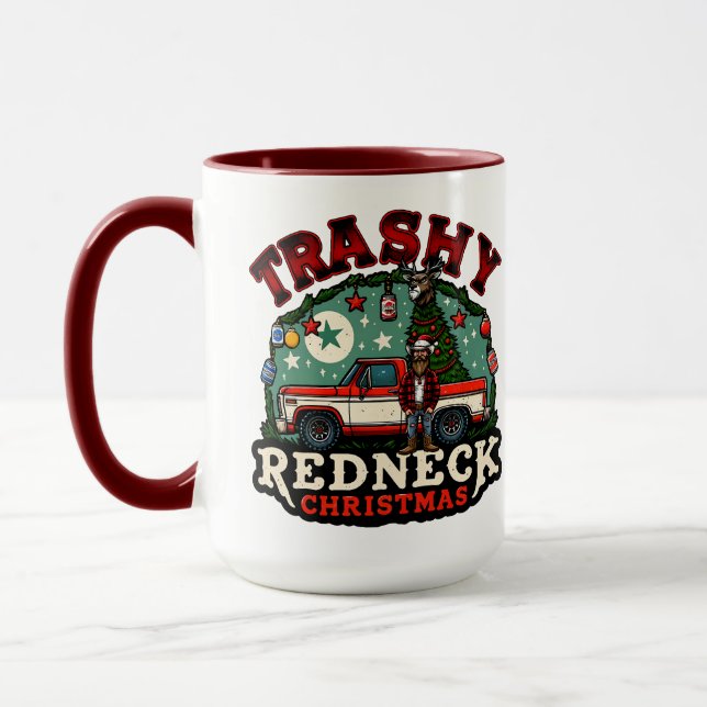 Trashy Redneck Christmas Mug (Left)