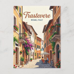 Trastevere Italy Postcard