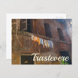 Trastevere Rome Holiday Postcard