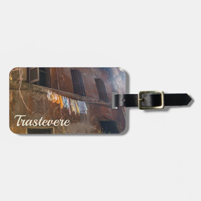 Trastevere Rome Luggage Tag (Front Horizontal)