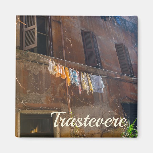 Trastevere Rome Magnet (Front)