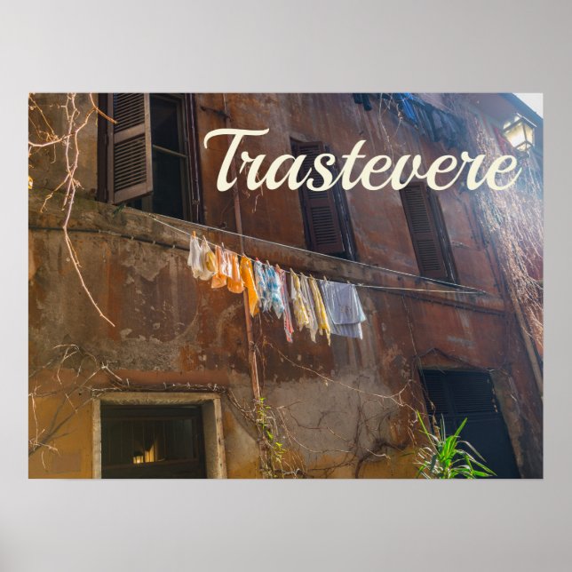 Trastevere Rome Poster (Front)
